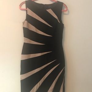 Tahari Arthur Levine Black/Tan Dress - 4